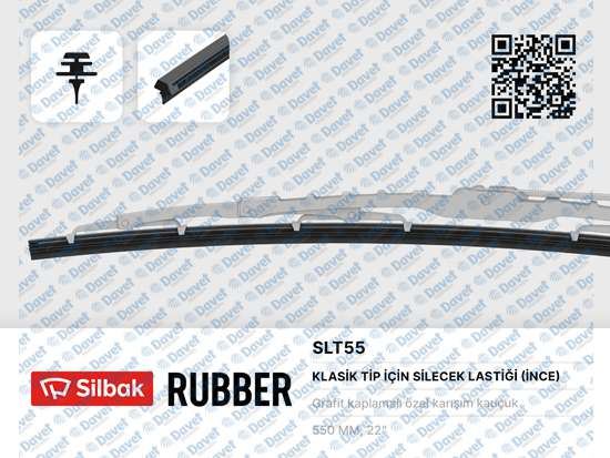 SILBAK SLT55 Silecek Lastigi 550mm Tel Takilan